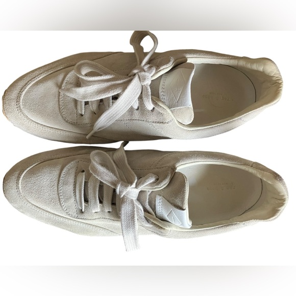 Rag And Bone Women’s Dylan Full Suede Off White Sneakers 39.5 / 9.5 US - Picture 8 of 13